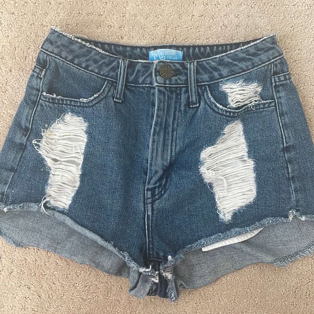 Distressed Denim Shorts | Show Me Your Mumu